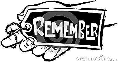 Remember Vector Illustration