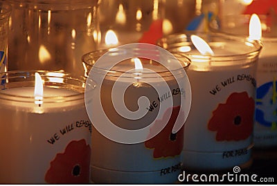 Rememberance Sunday Poppy day Editorial Stock Photo