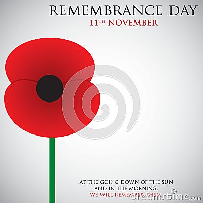 Remembrance Day Vector Illustration