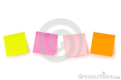 Reminder notes isolated Stock Photo