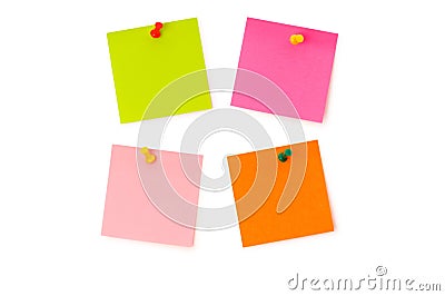 Reminder notes isolated Stock Photo