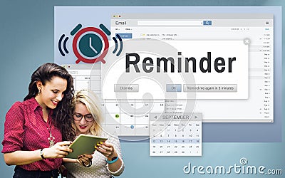 Reminder Planner Calendar Event Concept Stock Photo