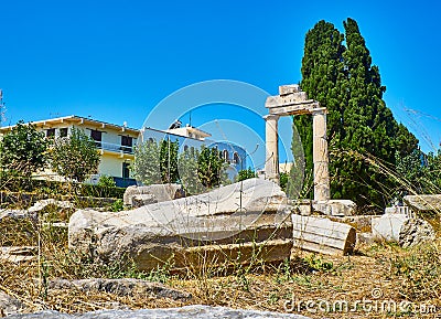 Ancient Agora of Kos. South Aegean region, Greece Stock Photo