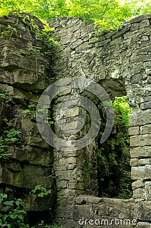 Old Stone Doorway Ruins Stock Photo