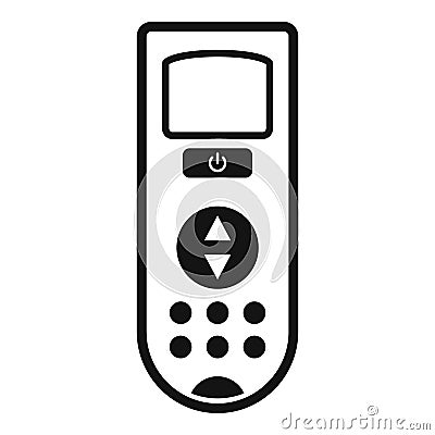 Remote control conditioner icon, simple style Cartoon Illustration