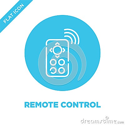 remote control icon vector from smart home collection. Thin line remote control outline icon vector illustration. Linear symbol Vector Illustration