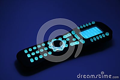 Remote Control at Night Stock Photo