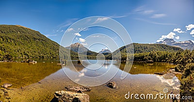 The remote and stunning Lake Sylvan Stock Photo