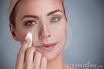 Remove dark circles Stock Photo