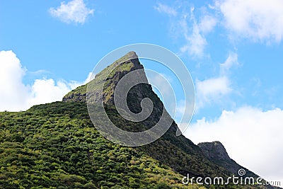 Rempart Mountain, Tamarin, Riviere Noire, Mauritius Stock Photo