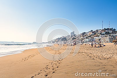 Renaca Beach - Vina del Mar, Chile Editorial Stock Photo