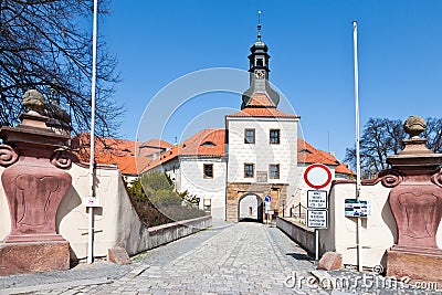 Renaissance castle in Kostelec nad Cernymi lesy, Central Bohemia, Czech republic Stock Photo