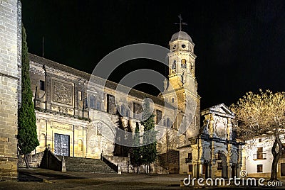 Renaissance Cathedral of the Nativity of Our Lady in Baeza, Jaen, Spain. Stock Photo