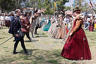 Renaissance Faire dance Editorial Stock Photo