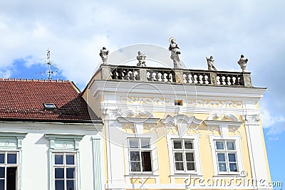 Renaissance house in Jindrichuv Hradec Stock Photo