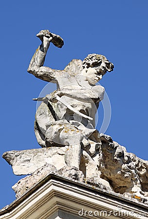 Renaissance statue in Villa Borghese park Stock Photo