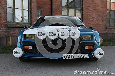 Renault Alpine A310 blue French Editorial Stock Photo