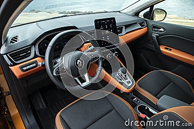 Renault Captur Interior Editorial Stock Photo