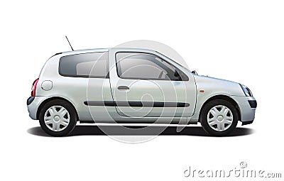 Renault Clio isolated on white Stock Photo