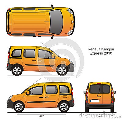 Renault Kangoo Express Combi 2010 Editorial Stock Photo