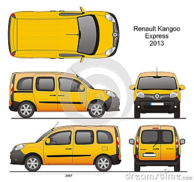 Renault Kangoo Express 2013 Editorial Stock Photo