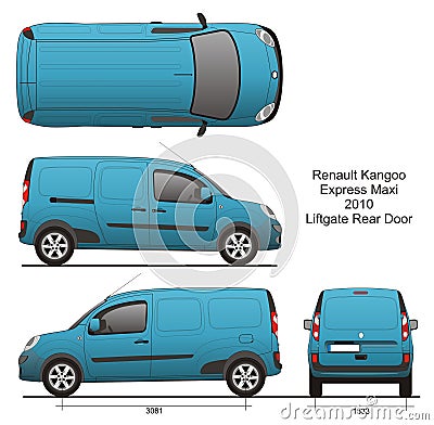 Renault Kangoo Express Maxi 2010 Editorial Stock Photo