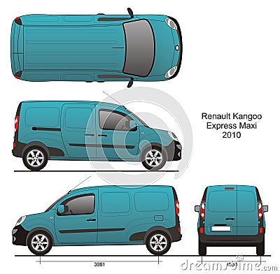 Renault Kangoo Maxi Cargo Editorial Stock Photo