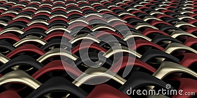 3D Geometric Weave Abstract Wallpaper Background Stock Photo