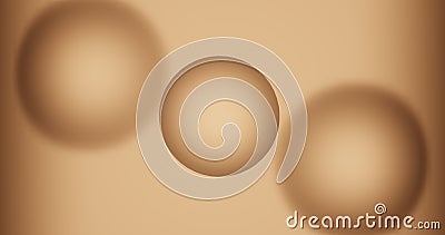 Render with soft flowing simple beige background Stock Photo