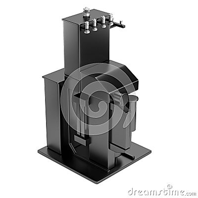 Render of substation element Stock Photo