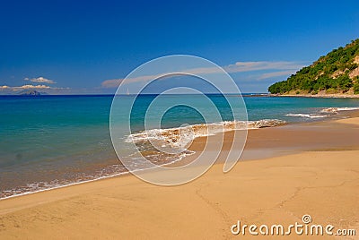 Rendezvous Beach, Montserrat Stock Photo