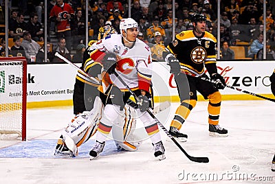 Rene Bourque Calgary Flames Editorial Stock Photo