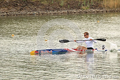 Rene Poulsen - kayak sprint Editorial Stock Photo