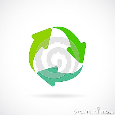 Renew arrow cycle vector symbol Vector Illustration