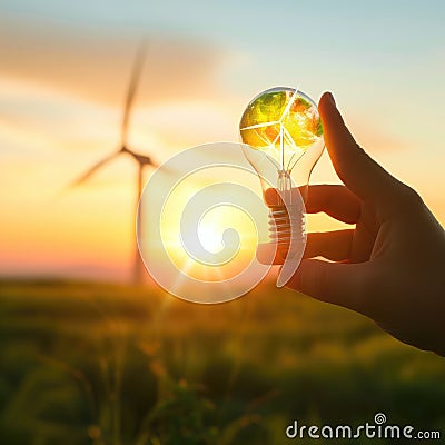 Renewable anergy, alternative energy Stock Photo