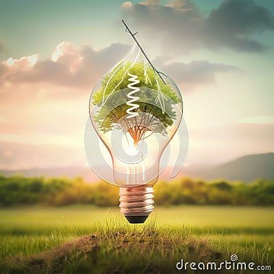 Renewable anergy, alternative energy Stock Photo