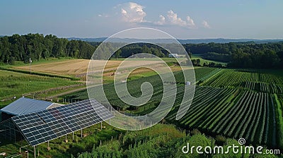 Renewable Energy and Biomass Farm Stock Photo