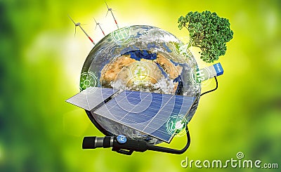 Renewable energy, sustainability, future , energy transition Stock Photo