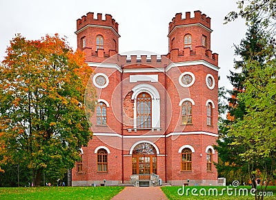 Renovated pavilion of the Arsenal in the autumn the Alexander Pa Stock Photo