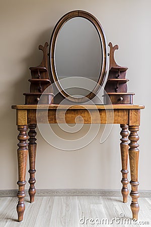 Renovated vintage dressing table Stock Photo