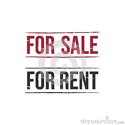 For Rent Text Rubber Stamp vector image Vector Illustration