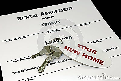 Rental agreement Stock Photo