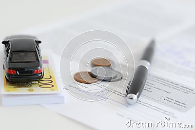 Renting or buying a car concept Stock Photo