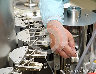 Repair and adjustment of medical equipment. Validation of the ma Stock Photo