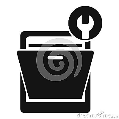 Repair dishwasher icon simple vector. Service broken appliance Vector Illustration