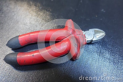 Repair keys, screws and pliers Stock Photo