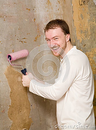 Repair man Stock Photo