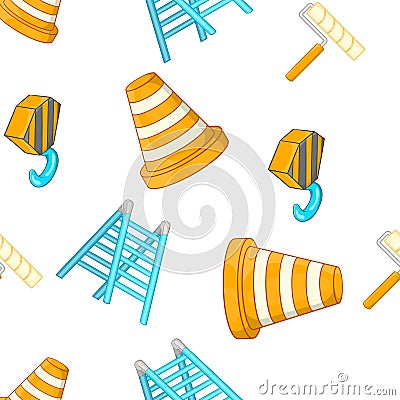 Repair pattern, cartoon style Vector Illustration