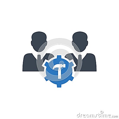 Repair team icon Vector Illustration