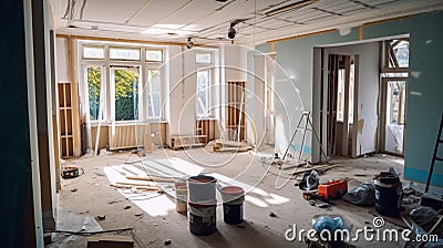 repairman repairing something at home Stock Photo